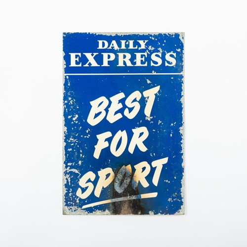 Daily Express - Best For Sport, Tin Advertising Sign