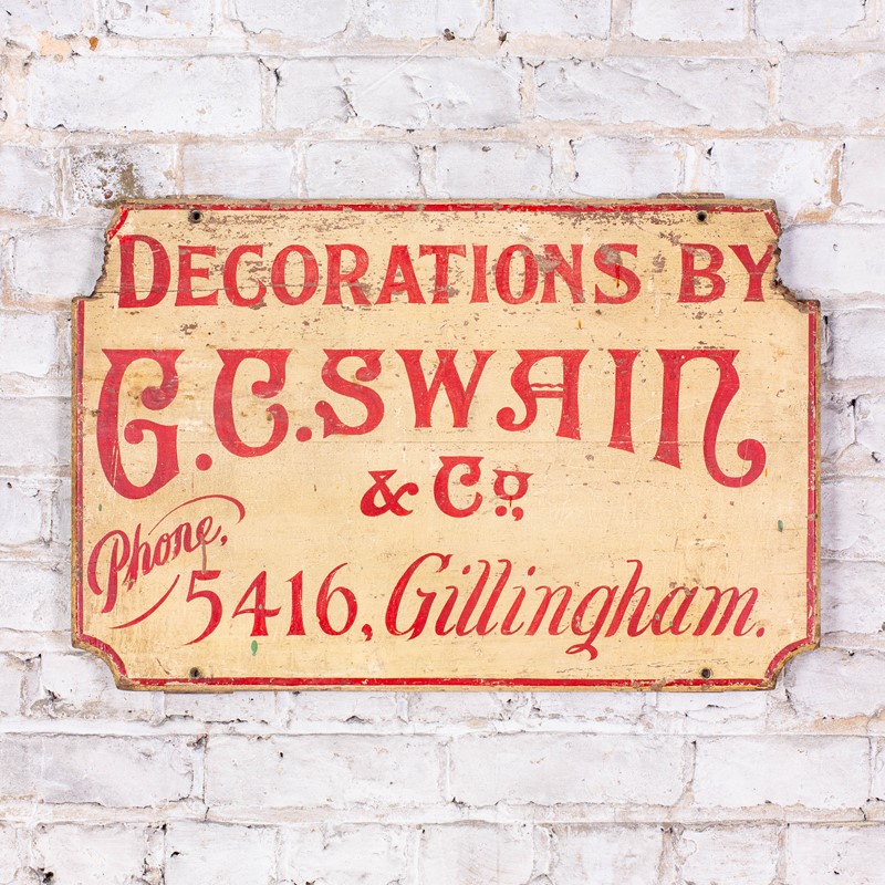 Mid-century sign written decorator's trade sign-ljw-antiques-2077-1-main-638094216695068389.jpg
