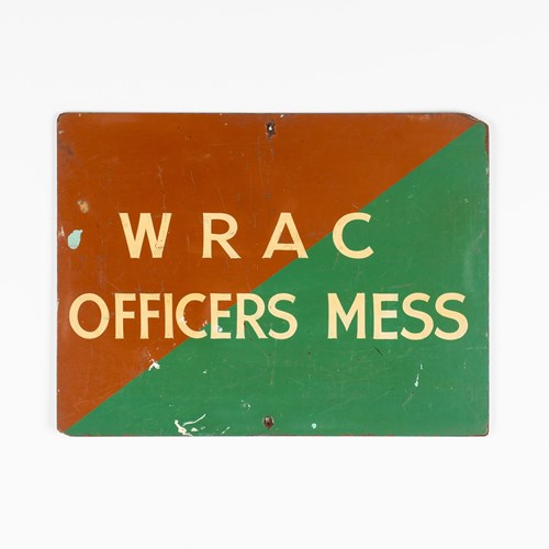 Women's Royal Army Corps - Officers Mess, Hand Painted Sign