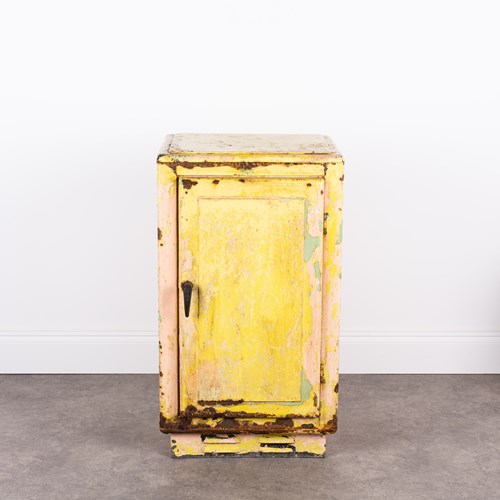Multi-Coloured, Painted Metal Meat Safe / Side Cabinet