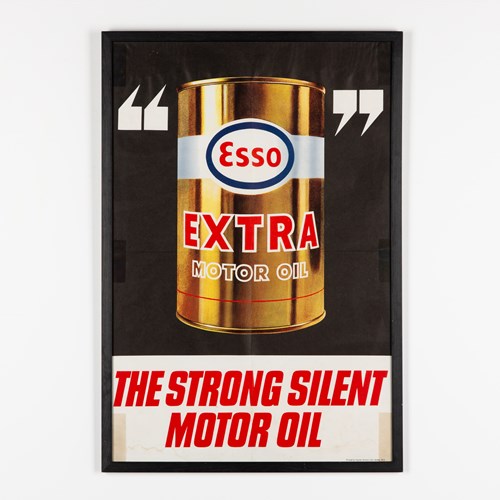 Original Esso Exta Motor Oil Advertising Poster