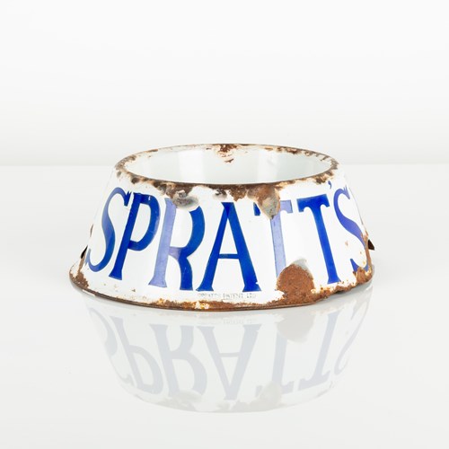 Spratt's Enamel Advertising Dog Bowl