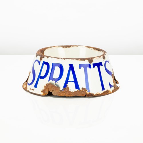 Spratt's Enamel Advertising Dog Bowl