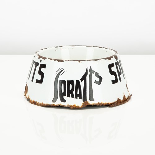 Spratt's Enamel Advertising Dog Bowl