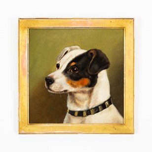 Portrait Of A Jack Russell - Oil On...