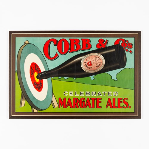 Original Cobb & Co's Margate Ales Poster