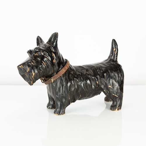 Papier Mache Scottie Dog Shop Advertising Display