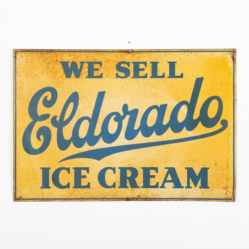 Eldorado Ice Cream Tin Sign