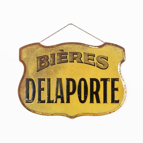Bieres Delaporte - Embossed Tin Brewery Sign