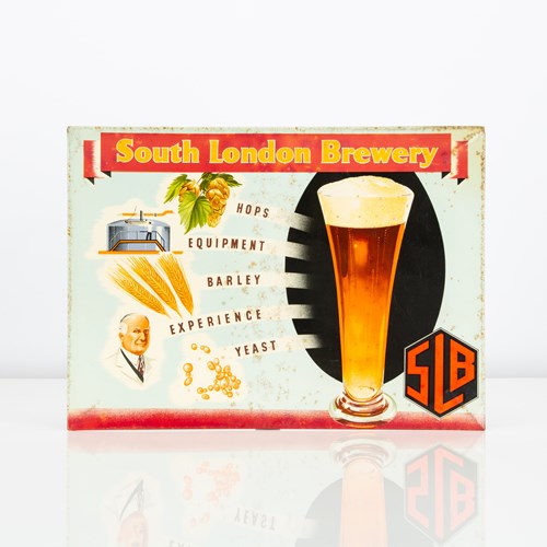 South London Brewery Advertising Showcard / Counter Sign