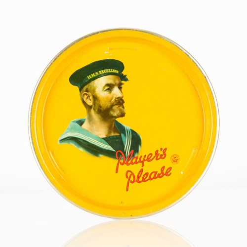 Player's Please Cigarettes Advertising Drinks Tray