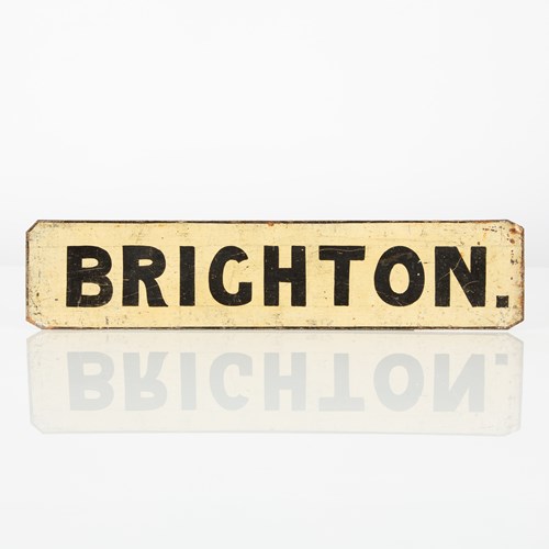 Brighton - Hand Painted Book Maker's Name Plate / Sign