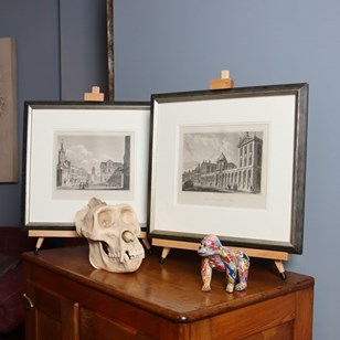 Pair Of Oxford Street Engravings