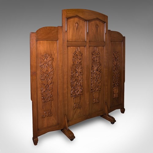 Large Vintage Dressing Screen, Oriental, Folding, Privacy, Room Divider, Retail