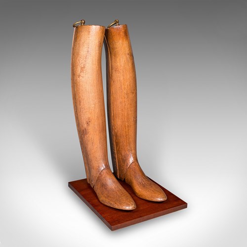 Antique Bootmaker’S Display, English, Beech, Riding Boot Stretcher, Edwardian