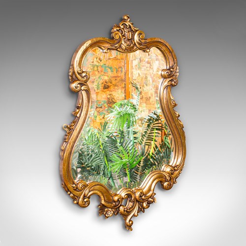 Antique Baroque Wall Mirror, French, Giltwood, Vanity, Hallway, Edwardian, 1910