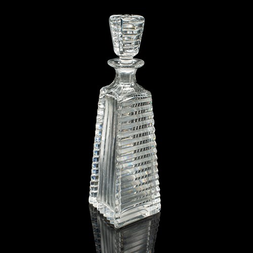 Vintage Aperitif Decanter, French Cut Glass, Spirit Vessel, Liqueur, Mid Century