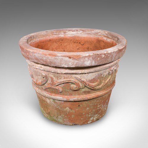 Antique Patio Planter, English, Terracotta Ornamental Tree Jardiniere, Victorian