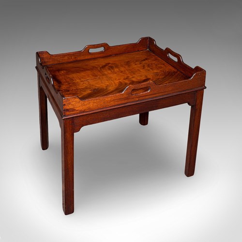 Antique Silver Presentation Tray Table, English, Side, Afternoon Tea, Victorian