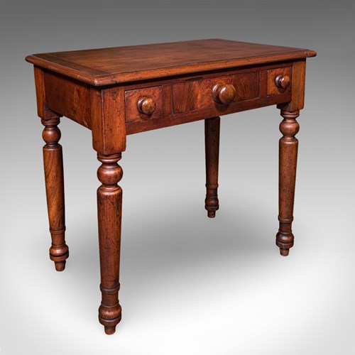 Small Antique Candlemaker's Table, English Scholar's Desk, Side, Lamp, Victorian