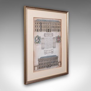 Antique St Bart's Hospital Engravin...