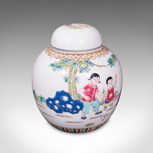 Vintage Decorative Ginger Jar, Orie...