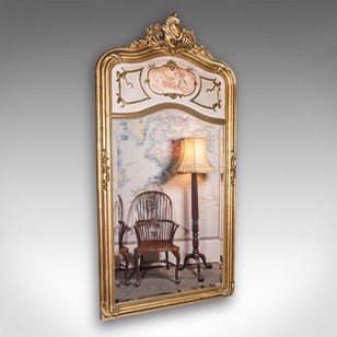 Large Vintage Pier Mirror, French G...