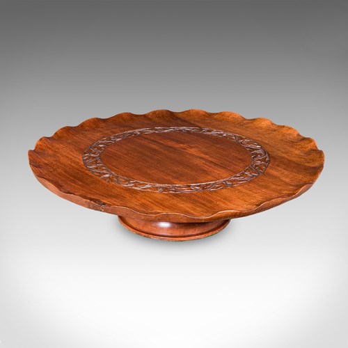 Antique Canape Turntable, Indian, Rotary Serving Tray, Lazy Susan, Edwardian