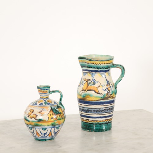 Two Spanish Decorative Jugs