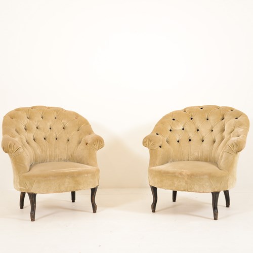 Pair Of Napoleon III Occasional Chairs