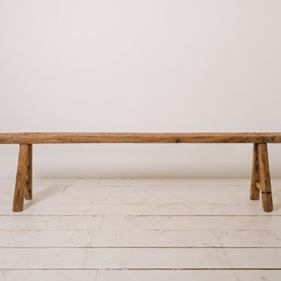 Rustic Elm Bench