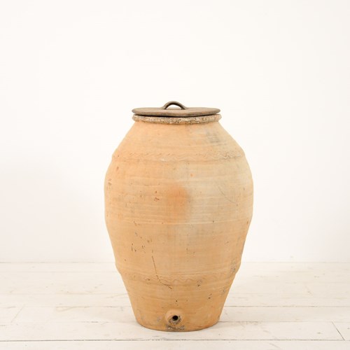 Olive Jar With Lid