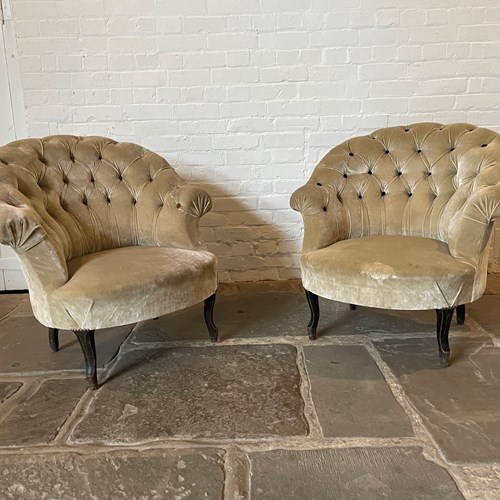 Pair Of Napoleon III Occasional Chairs