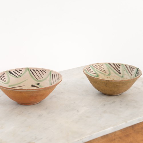 Two Spanish Glazed Bowls