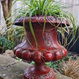 Large Unusual Painted French Urn 19...