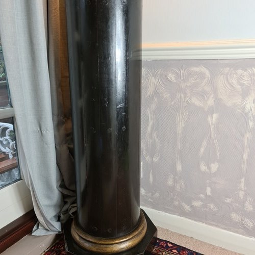 Quality, Large Ebonised Wood Pedestal