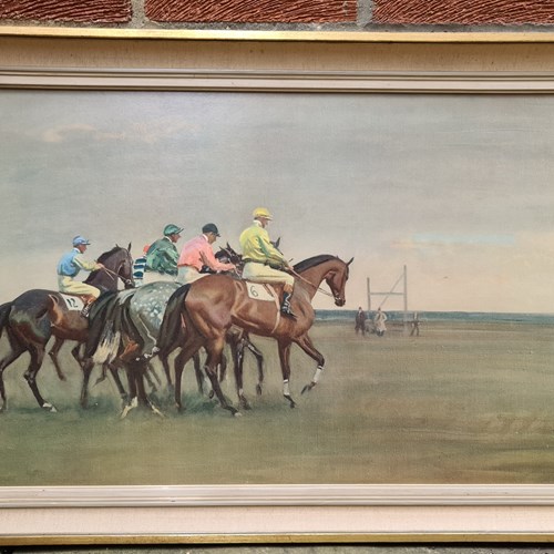 Sir Alfred Munnings "October Meeting" Lithograph C1950