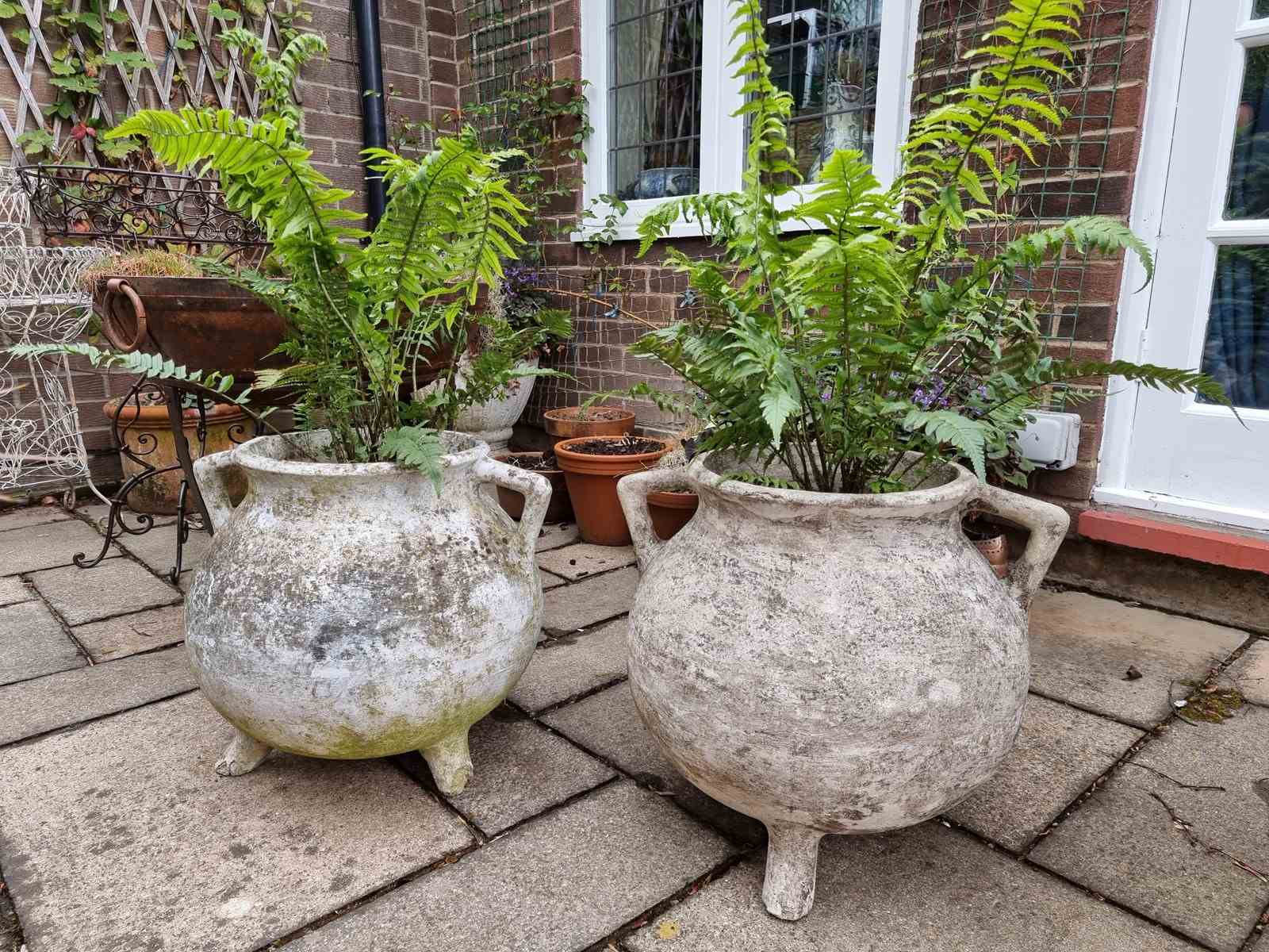 Pair Of Willy Guhl Swiss Garden Pots - The Hoarde Vintage