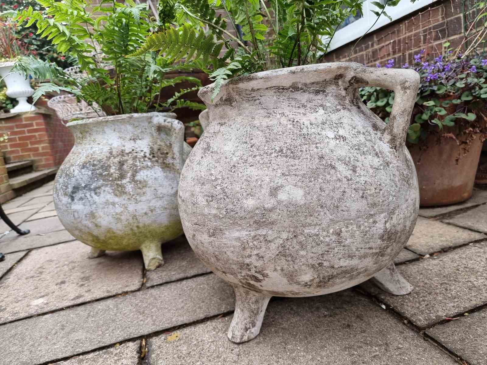 Pair Of Willy Guhl Swiss Garden Pots - The Hoarde Vintage