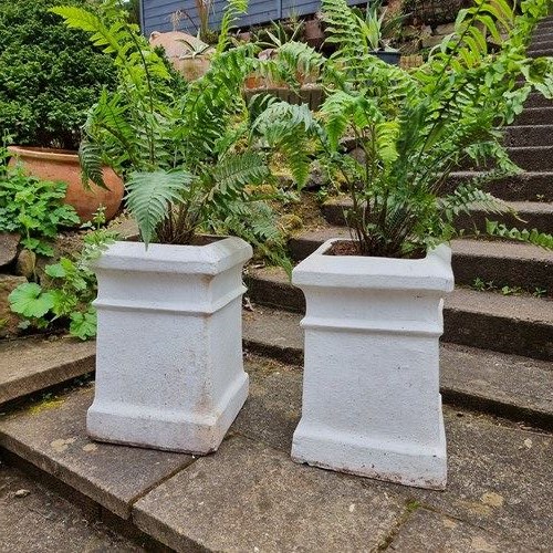 19Th Century Chimney Pot Pedestals/Planters