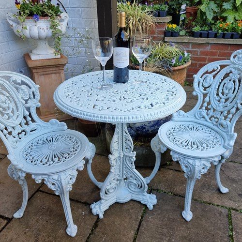 Rare Victorian Christopher Dresser Design Cast-Iron Garden Table