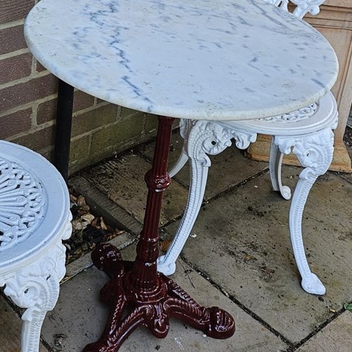 Garden Cast-Iron Bistro Table C1920