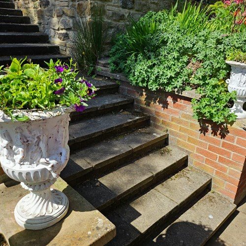 Pair Of Handsome Mid 20Th Century Terracotta Urns