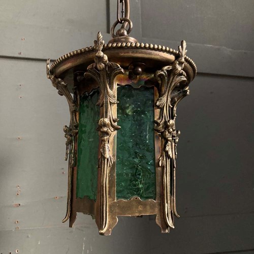 Edwardian Brass Lantern