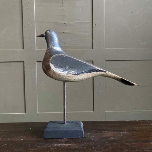 Antique Pigeon Decoy - Flat-Sided