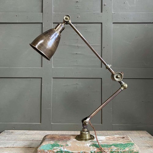 Vintage Dugdills 'Daisy Cog' Work Lamp