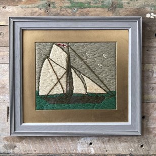 Naive Sailor's Woolwork Ship - 'A. ...