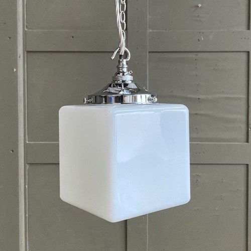 Art Deco Opaline Light