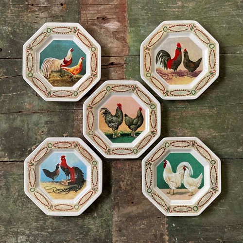 Decorative Cockerel Plates