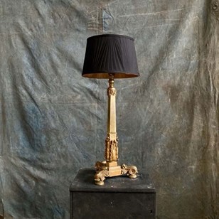 Antique Neoclassical Style Brass Ta...